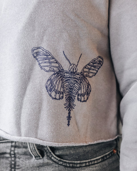 Darkest Hour Crop Hoodie- NO MEDIUM