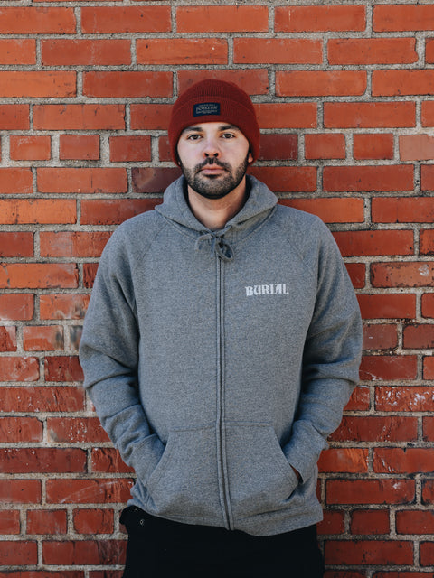 Grey Toolcrest Zip Up Hoodie - NO MEDIUM