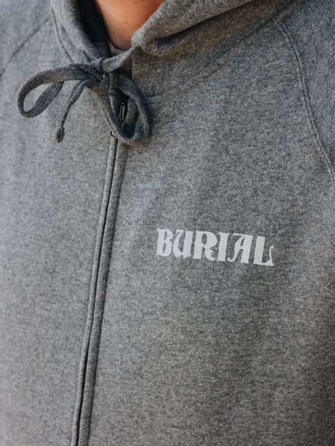 Grey Toolcrest Zip Up Hoodie - NO MEDIUM
