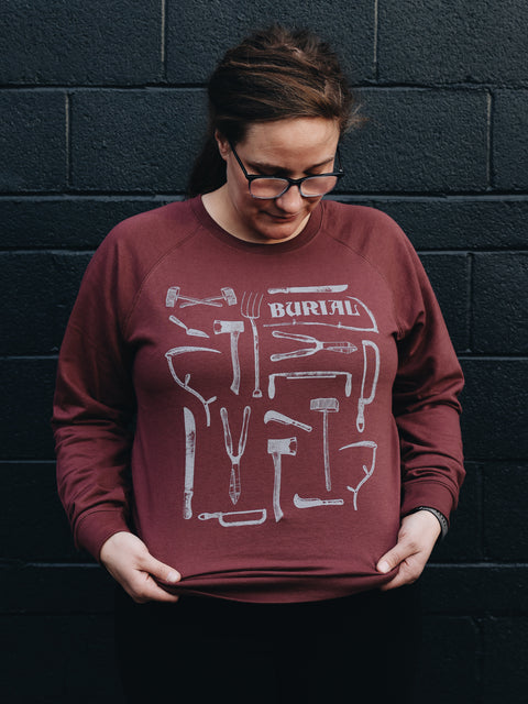 Maroon Tool Crewneck
