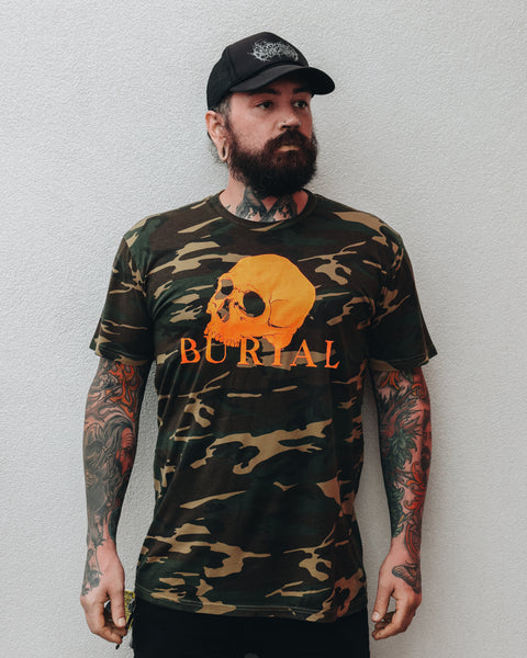 Camo Skull Logo Tee