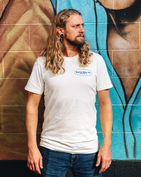 South Slope Dive Bar Tee White/Blue