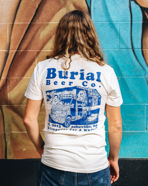 South Slope Dive Bar Tee White/Blue