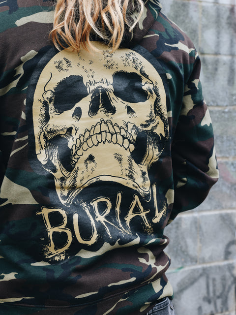 Skull Camo Pullover Hoodie S & M Only