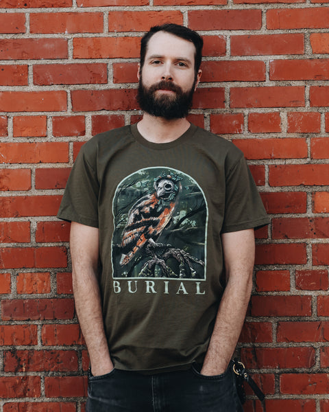 Draped In Ashen Cloaks Green Tee