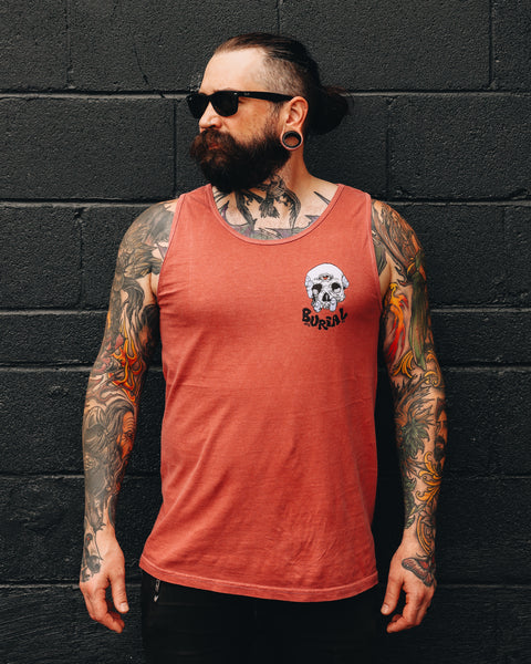 Skull Hand Tank Crimson
