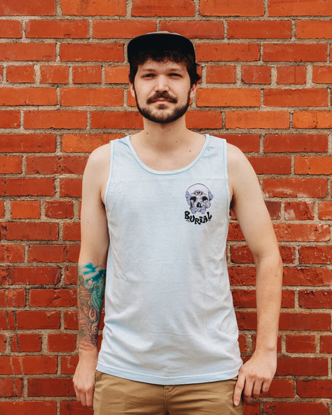 Skull Hand Tank Blue