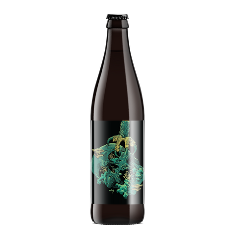 The Heavenly Atmosphere of Unrelenting Nothingness Imperial Stout with Toasted Hazelnuts, Cocoa Nibs, Toasted Coconut, Madagascar Vanilla Bean and Sea Salt