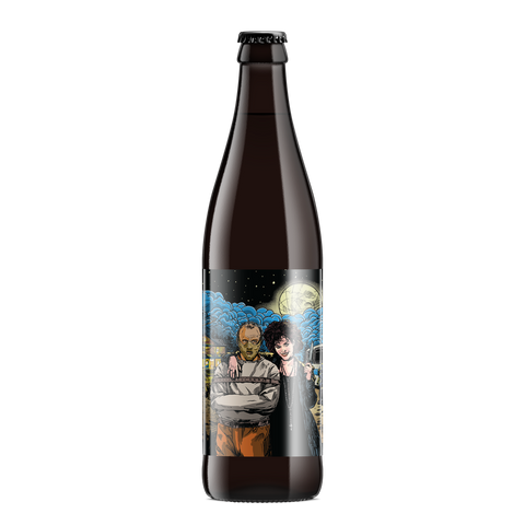 In the End, I Will Be My Own Undoing Imperial Stout with Butterfinger Bits, Reese's Bits, Cocoa Nibs, Roasted Peanuts, and Sea Salt