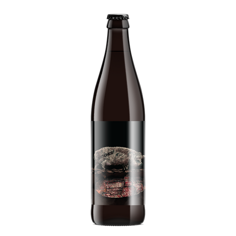 What Is Rendered Will Remain Unfinished Imperial Stout with Toasted Pecans, Smoked Bacon, Bourbon-Soaked Madagascar Vanilla, Dulce de Leche, and Sea Salt (Collaboration with Cochon Butcher)